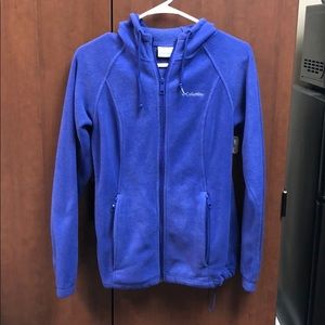 Blue Columbia zip-up hoodie